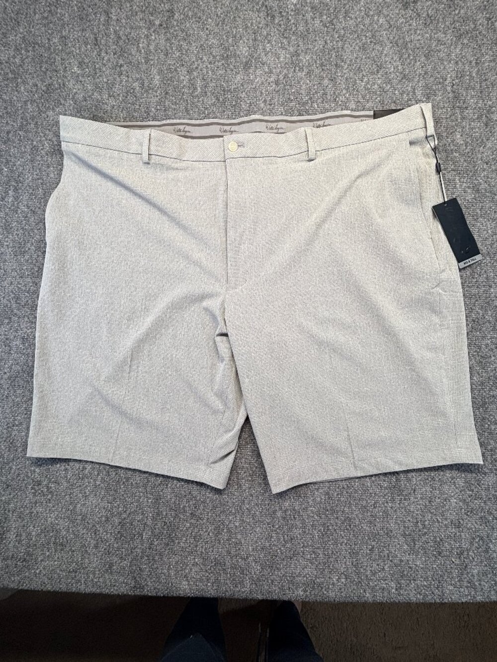 Walter Hagen Perfect 11 Golf Shorts NWT Big Tall W50 Flat Front HydroDri Gray